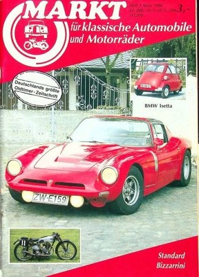 2) Oldtimer Markt 03/1986 - Bizzarrini GT 1900 Europ - Bizzarrini GT 5300 Strad