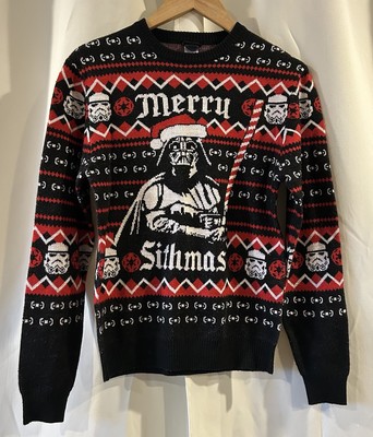 Star Wars Ugly Christmas Sweater Mens Small Merry Sithmus Darth Vader Holiday