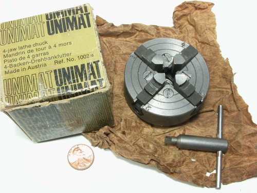 Unimat DB/SL Mini Lathe 4-Jaw Chuck With Key