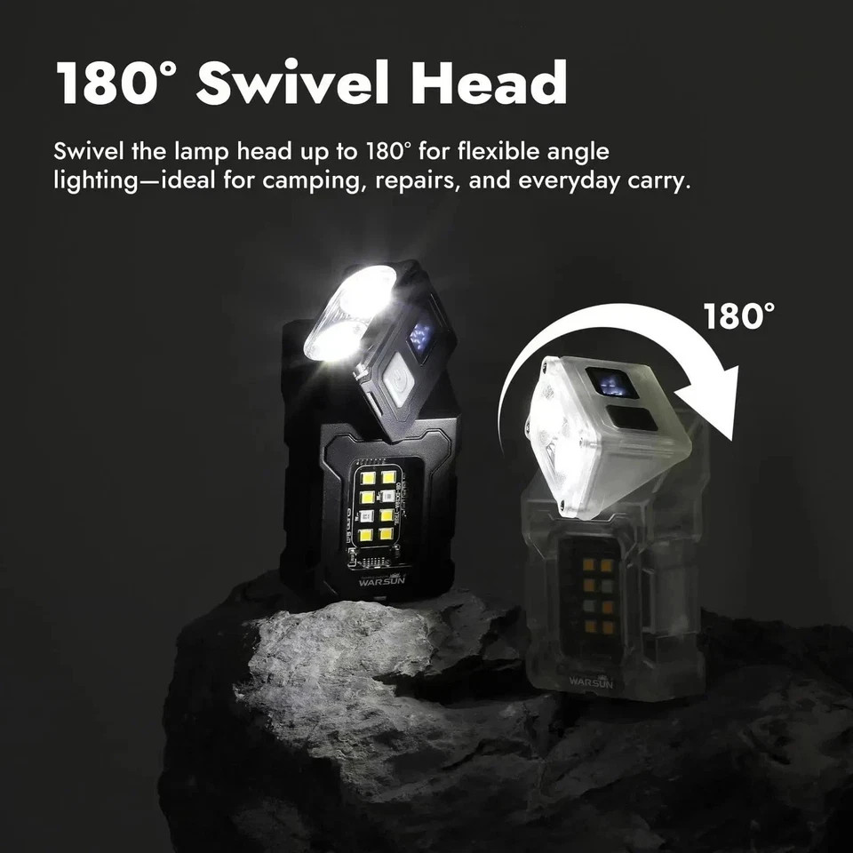 Usb Rechargeable Mini Led Light Portable Mini Pocket LED Flashlight Magnetic USB Rechargeable Torch ...