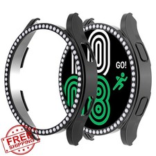 Galaxy Watch 4 44mm Case Black PC Plating Diamond Crystal