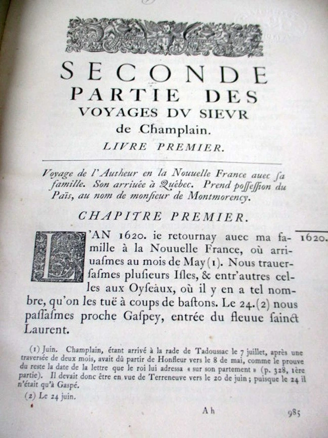 2Vols,OEUVRES DE CHAMPLAIN,1870.Par L'abbe C.H. Laverdier,M.A.,Illust Foto 2 de 4