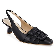 Womens Slingback Pumps Kitten Heels Pointed Toe Closed Toe Dress Shoes