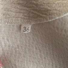 Women Beige Short Sleeve Dress Size S