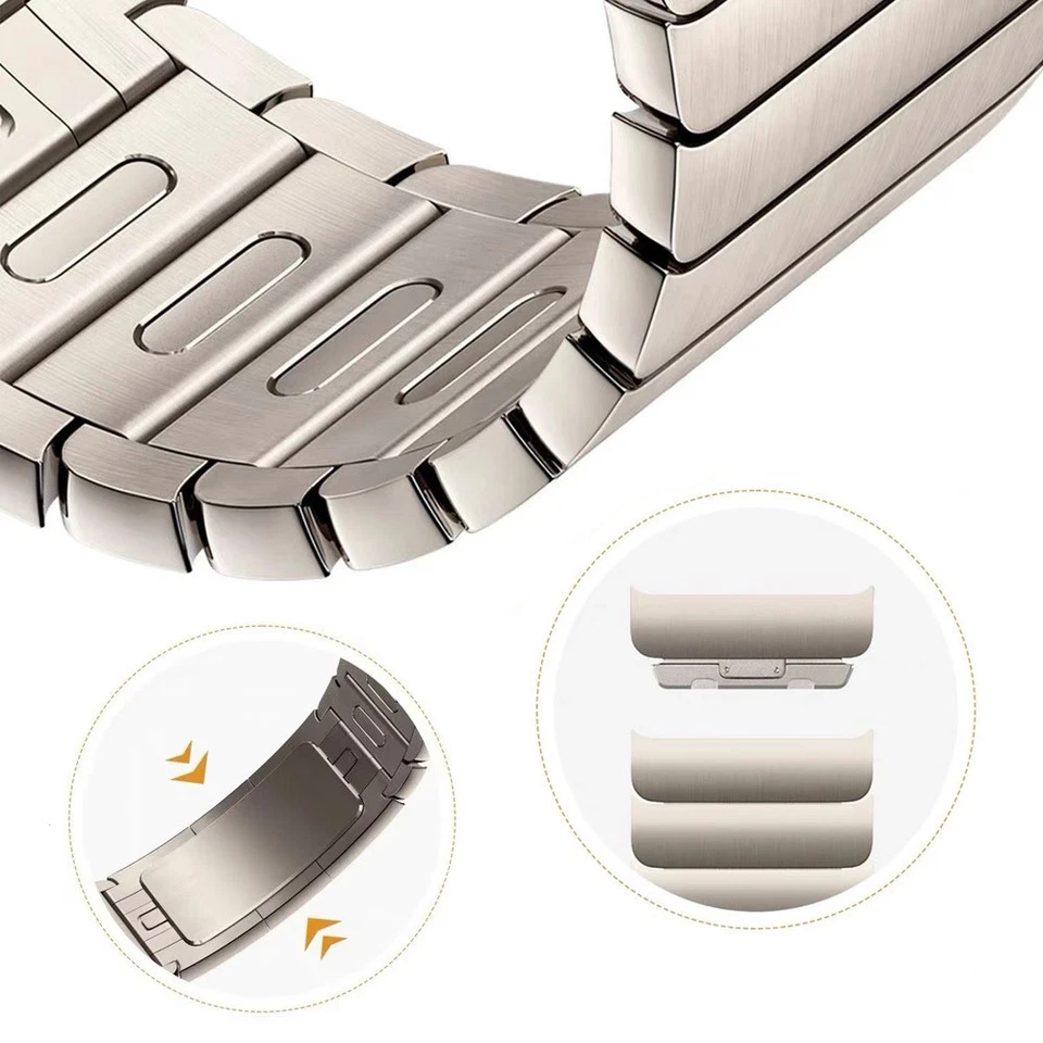 Pulsera de eslabones de acero inoxidable para Apple Watch Ultra 3 2 1 49 mm 46 mm S11/10 Foto 4 de 4