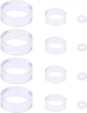 PENTA ANGEL Acrylic Display Stand 12Pcs Clear Large, Medium, Small, clear 