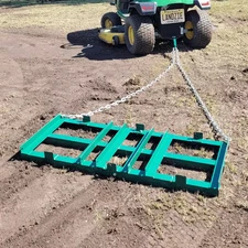 Drag Harrow Driveway Grader 4 Ft. Tow behind Lawn Rake 48 In. Driveway Drag Harr