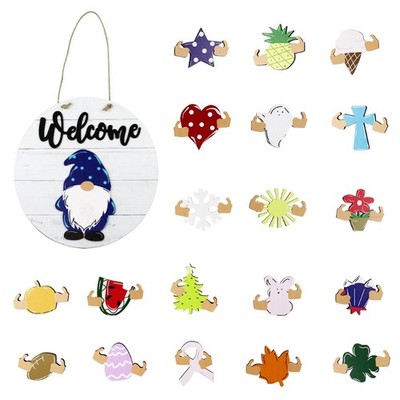 Christmas Easter Thanksgiving Gnome for Doll Front Door Hanger Decor Replacement