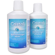 Cristal SET Poolreinigung Randreiniger + Beckenreiniger Poolreiniger Schwimmbad