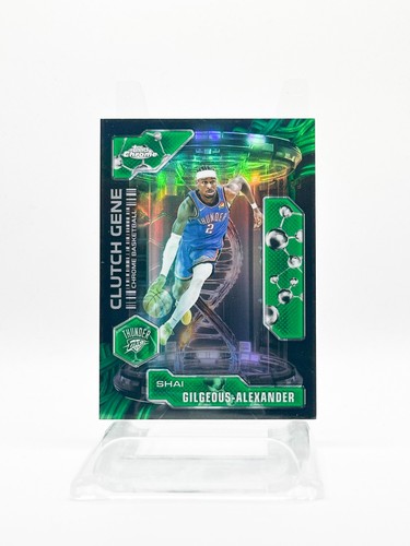 2025 Topps Chrome Shai Gilgeous-Alexander Refractors Green (RAW)