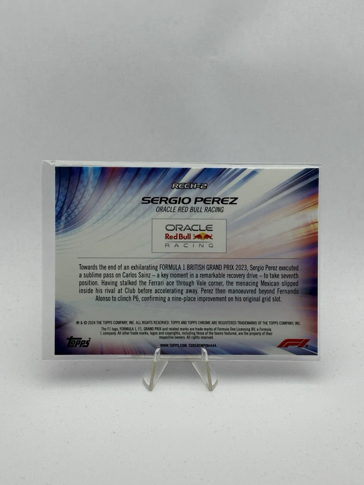 2024 Topps Chrome Formula 1 Re-Charged Sergio Perez #RECH-2 - Image 2 of 2