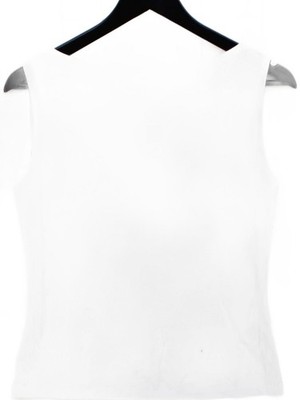 Weekday Women's T-Shirt S White Lyocell Modal with Elastane Basic