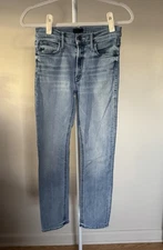 MOTHER  The Mid Rise Dazzler Ankle Jeans We The Animals Way Size 26 Cotton USA