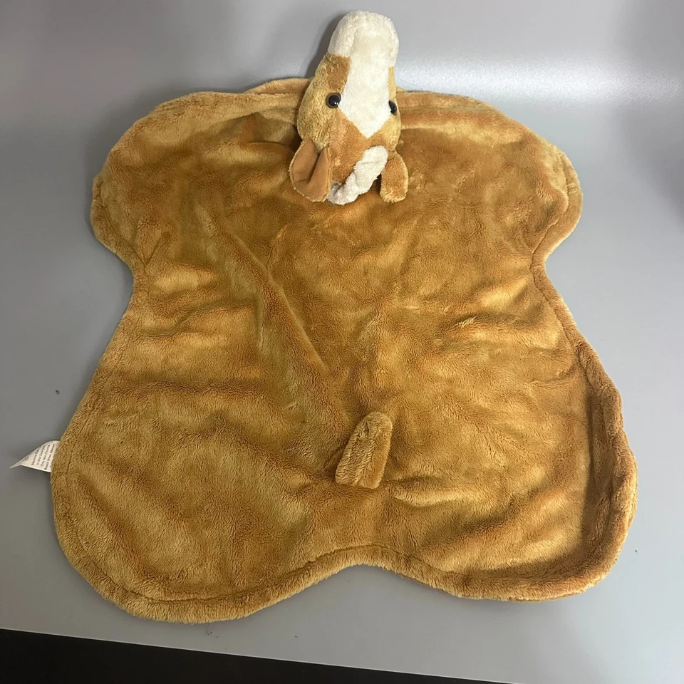 Manta de seguridad para bebé Aurora marrón caballo Lovey Pony 2004 de colección 18 x 15 Foto 4 de 4