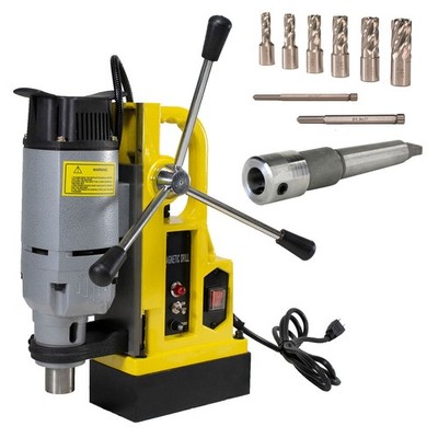 Steel Dragon Tools  MD25 Magnetic Drill Press and 7pc 1'' Small Size Cutter Kit