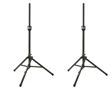 2x Ultimate Support TS-90B Aluminum Tripod Speaker Stand w/TeleLock (Pair)