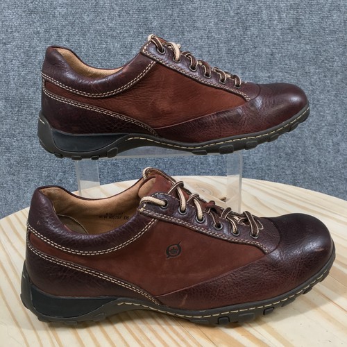 Born Casual Oxfords Mens 9.5M Brown Two-Tone Bicycle Toe Lace Up Leather M6197