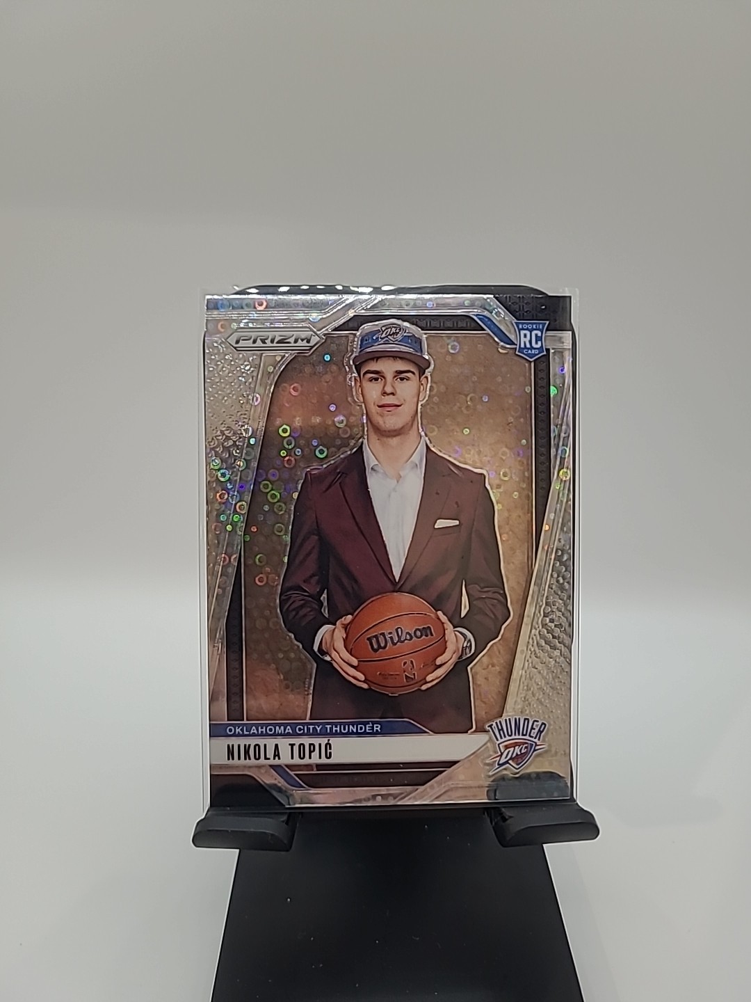 2024-25 Prizm Fast Break Nikola Topic Rookie Variation Silver Disco Prizm #230