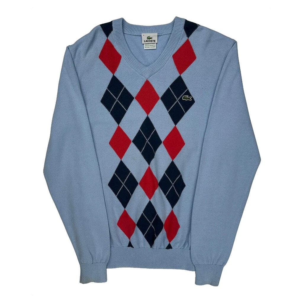 Classic Argyle Pattern Lacoste Argyle Sweater - M… - image 1