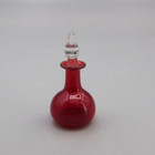 1:12 Dollhouse Miniature Francis Whittemore Ruby Glass Perfume w/Clear Stopper — photo 2