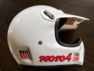 Vintage Bell Moto 4 Motorcycle Helmet With Visor Size 7-3/8” / 59