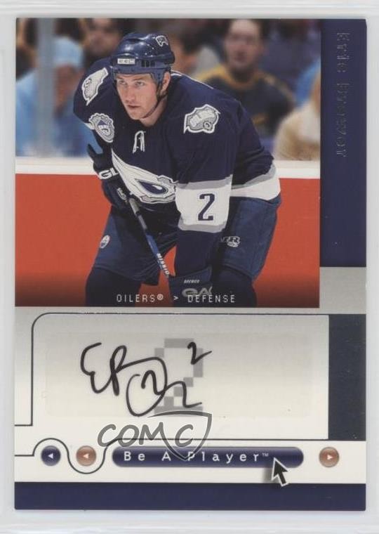 2005-06 Upper Deck Be a Player SP Signatures Eric Brewer #EB Auto 15ok