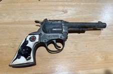 Vintage Toy Gun Pistol White Bull Handle Made in USA