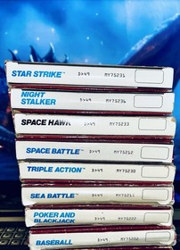 SUPER VIDEO ARCADE SEARS INTELLIVISION 8 GAME LOT CIB TRIPLE ACTION &MORE TESTED