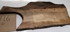 Walnut rare Bastogne live edge (some faux edge) slab, Insane Grain