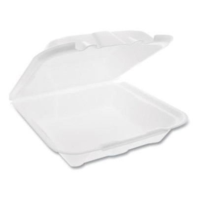 Pactive YTD19901ECON Foam Hinged Lid Containers 150/carton White