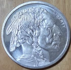1 Troy OZ. Indian Head and Buffalo Golden State Mint  .999 Silver Bullion Coin