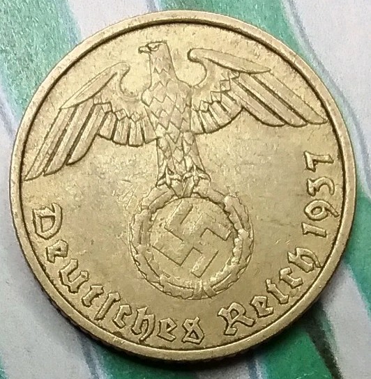 WWII Germany Third Reich 5 Reichspfennig 1937-A Berlin Coin, Combined Shipping 