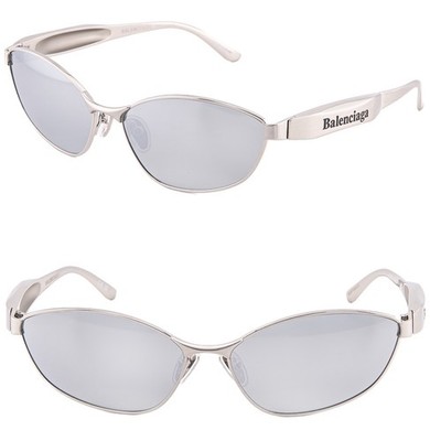 BALENCIAGA 0356 Silver Mirror 004 Fashion Demna Wrap Unisex