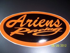 Adesivo vinile 1-4" X 7" Ariens Racing nuovo (arancione e nero) L@@K
