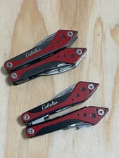 Lot of 2 Cabela's Mini Multi-Tools RED - Great condition