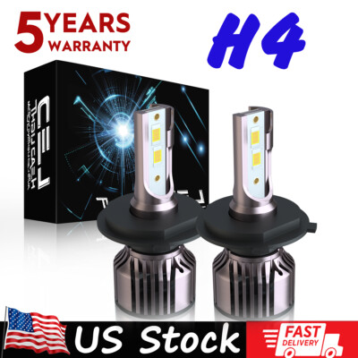 For Nissan Versa 1.6 SV S Sedan 2007-2021 H4/9003 LED Headlights High Low Bulbs