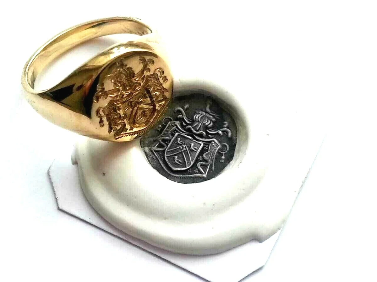 Crest ring deals engraving