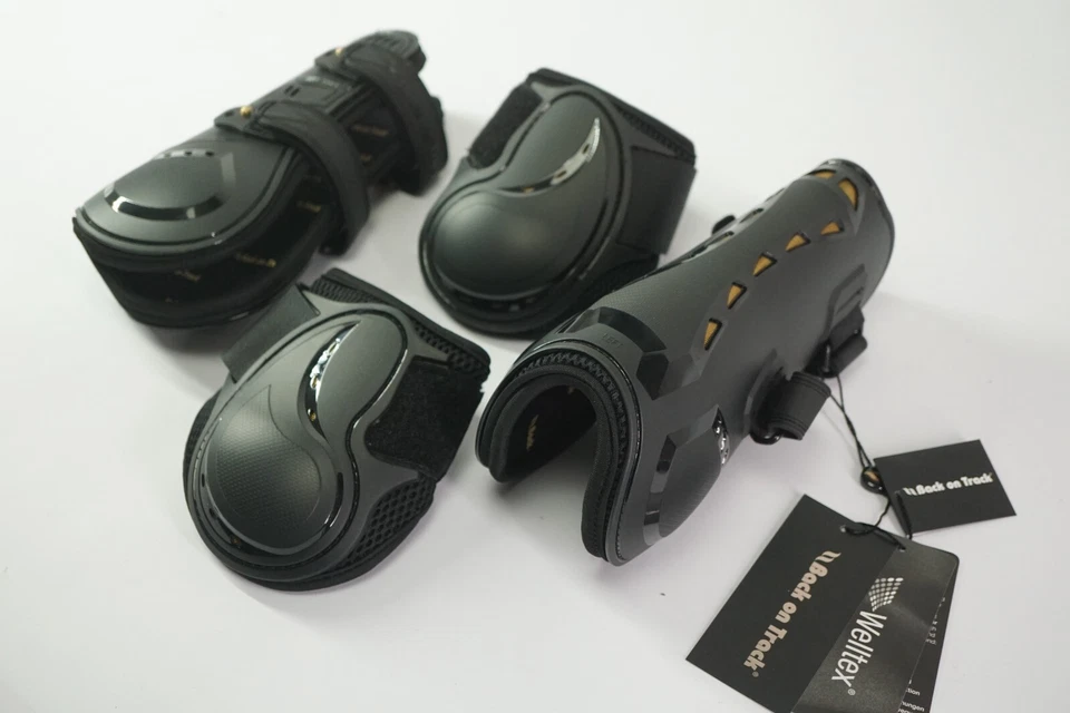 Back on Track Welltex Airflow Tendon Boots schwarz Größe L Gamaschen Set  NEU - Bild 3 von 4