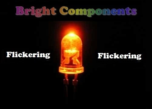 5 x Orange Flickering LED 5mm - Candle/Flicker Effect - UK Seller