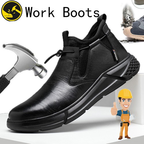 Steel Toe Work Boots Mens Hiking Boots Safety Shoes Botas De Trabajo Para Hombre - Picture 18 of 28