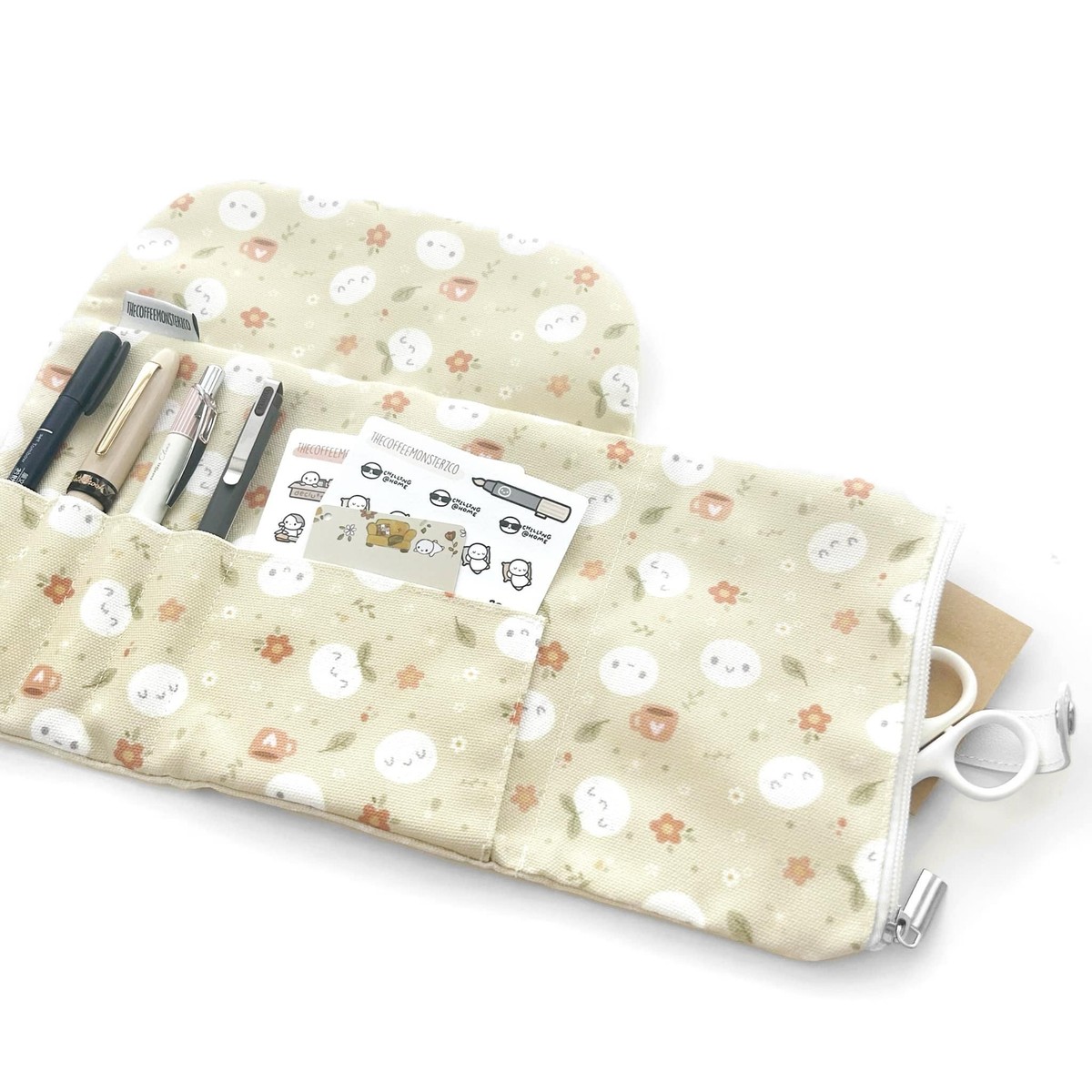 NEW The Coffee Monsterz Co TCMC Tri-Fold Pen/Pencil Pouch, 2025 Q2 NEW The Coffee Monsterz Co TCMC Tri-Fold Pen/Pencil Pouch, 2025 Q2