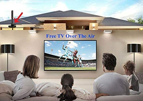 Antena de TV digital amplificada HDTV interior 2023 más nueva 4K 1080P 300 millas - Imagen 7 de 10