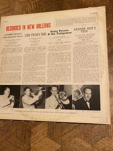 JOHNNY WIGGS & Others - In New Orleans ~ GOOD TIME JAZZ 12020 {nm dg orig} NICE - Imagen 2 de 3