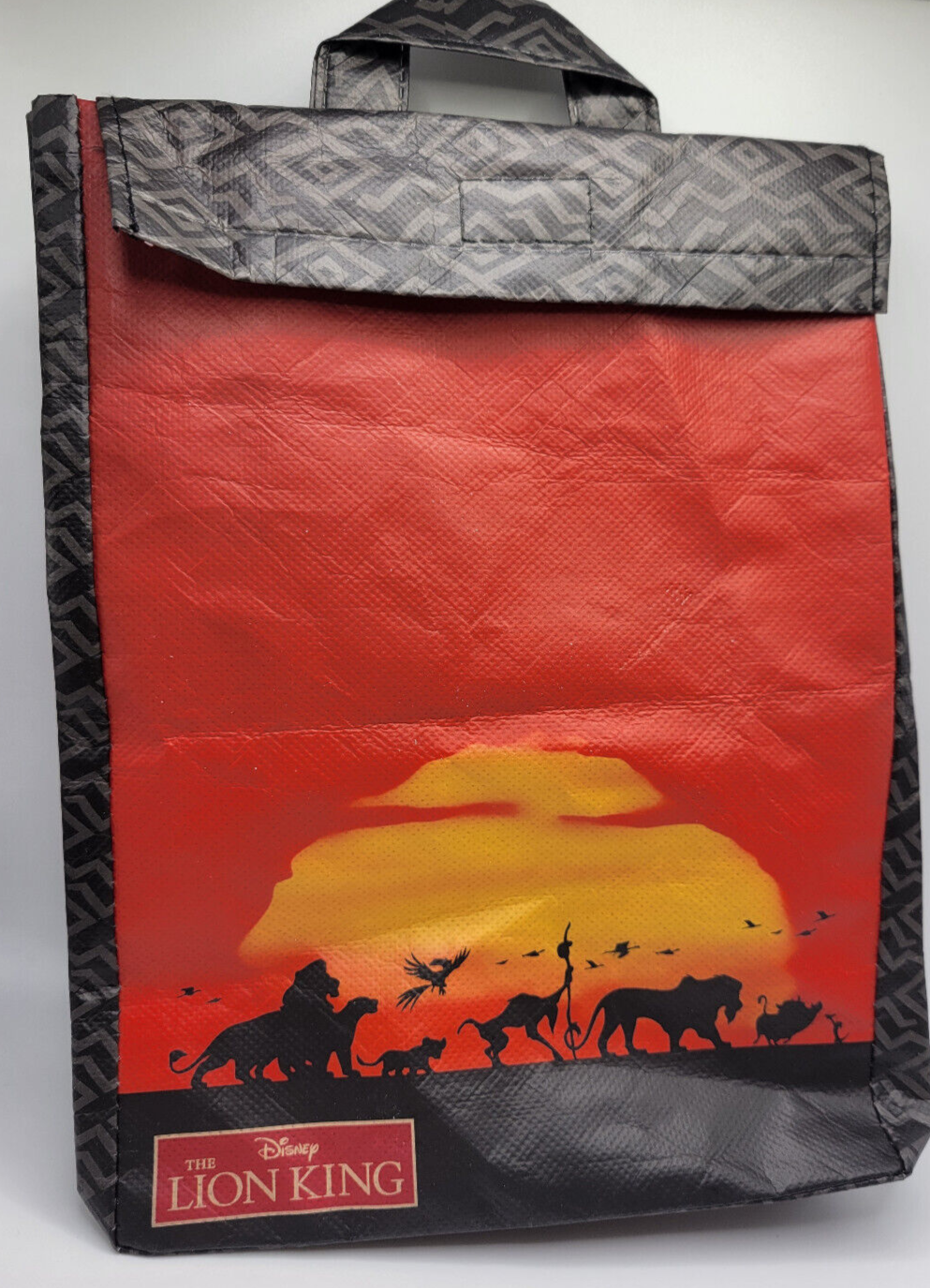 Subway Kids Meal Disney Lion King Black/Red Reusable Plastic Lunch Bag Box 2011