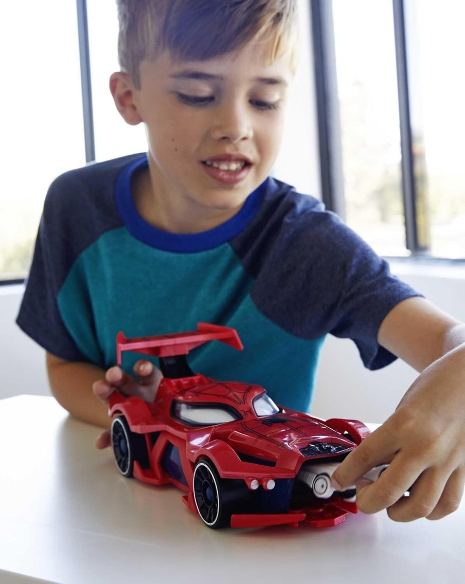 Hot Wheels Marvel Spider-Man Car - Red (FDM61) for sale