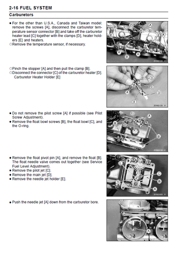 Kawasaki ZR-7S Service Repair Workshop Manual USB 2001 - 2005 - Picture 4 of 9