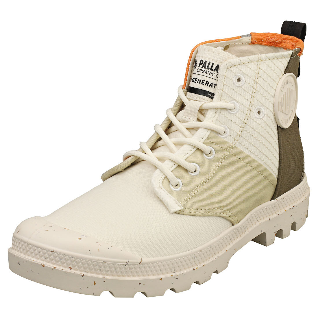 Palladium Pampa Hi Re Generate Damen Dusky Green White Stiefel