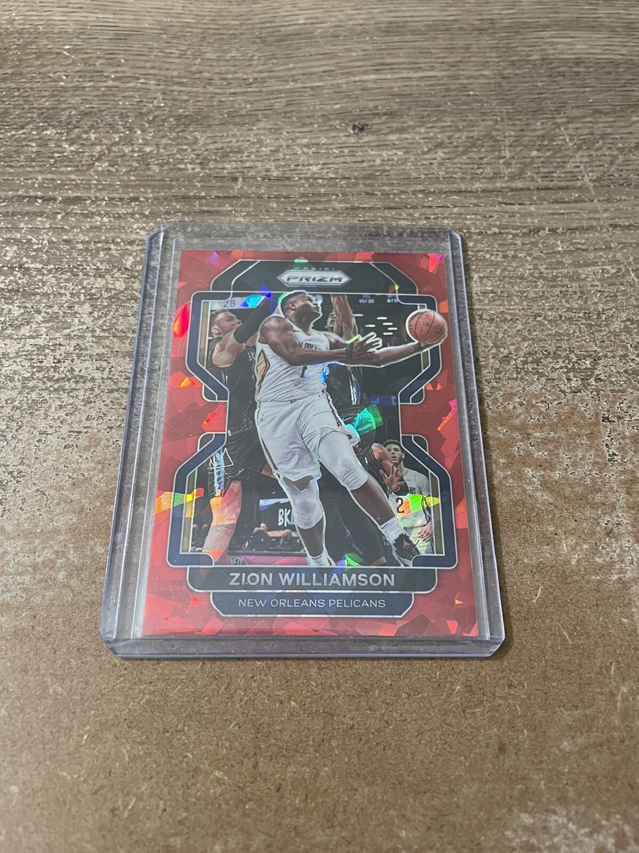 2021-22 Panini Prizm RED ICE Zion Williamson Pelicans #108 | eBay