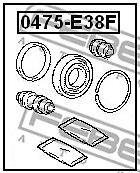 0475-E38F FEBEST Repair Kit, brake caliper for MITSUBISHI