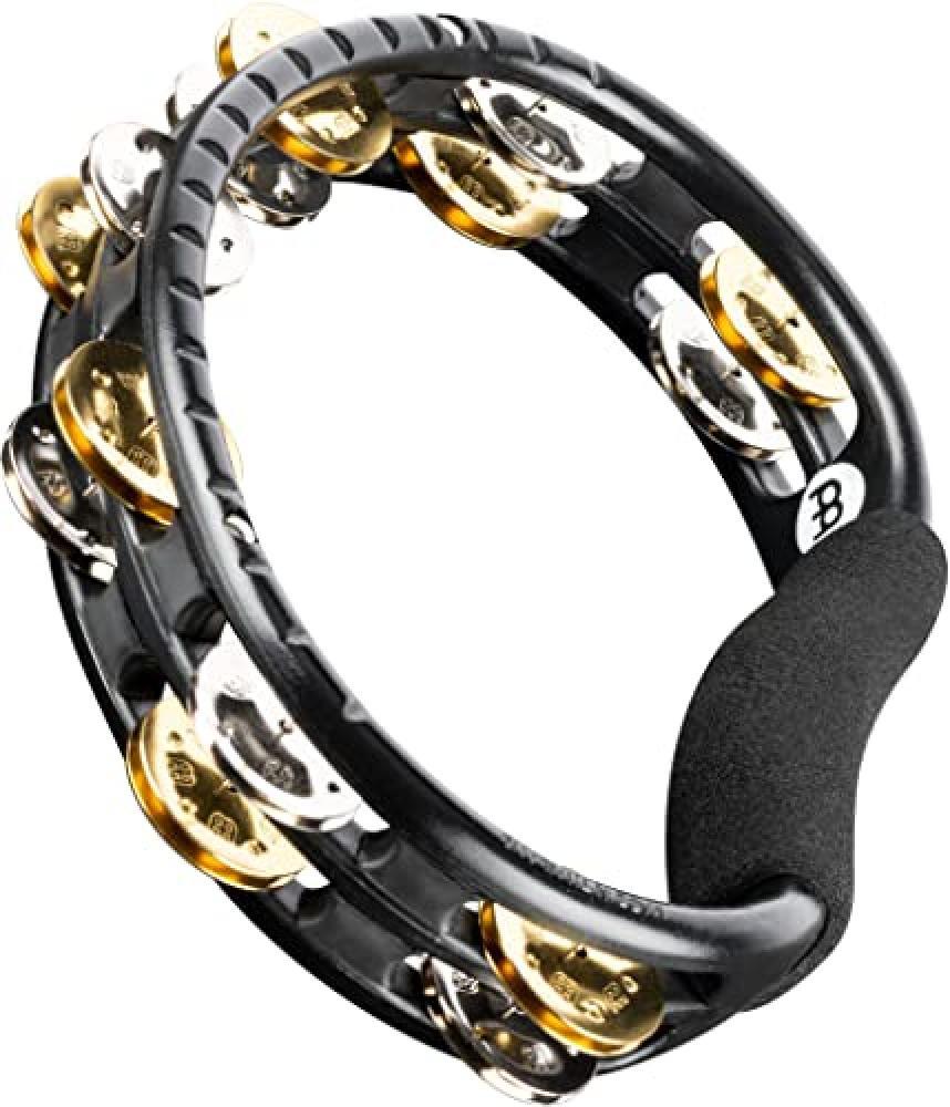 Meinl Percussion Traditional Tambourine, Handheld Half-Moon Shape with Synthetic